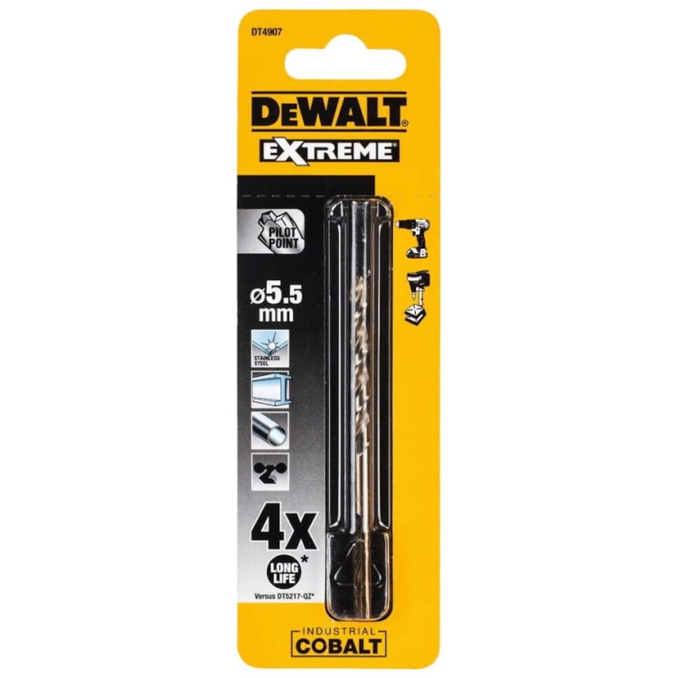 DEWALT DT4907 Wiertło do metalu HSS-Co 5.5 x 93mm