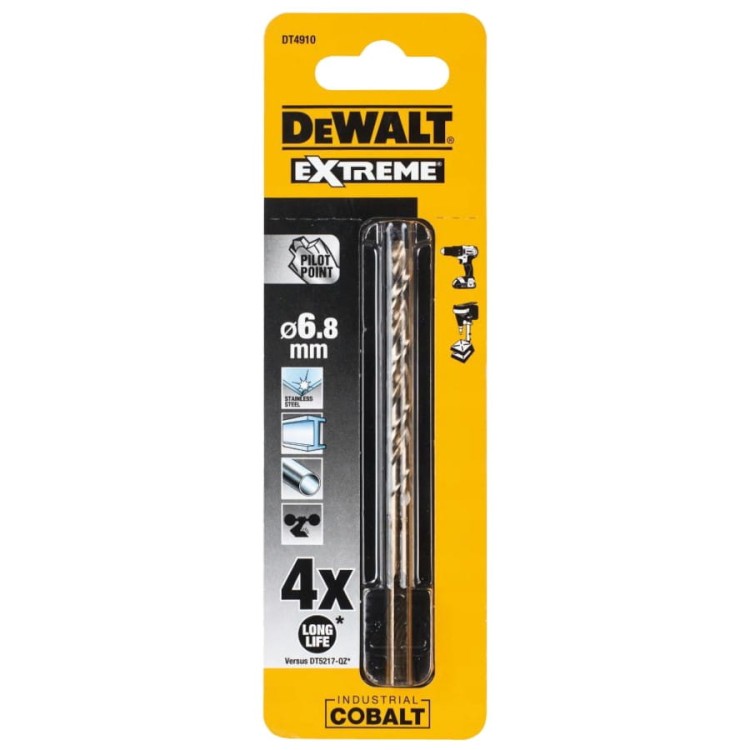 DEWALT DT4910 Wiertło do metalu HSS-Co 6.8 x 109mm