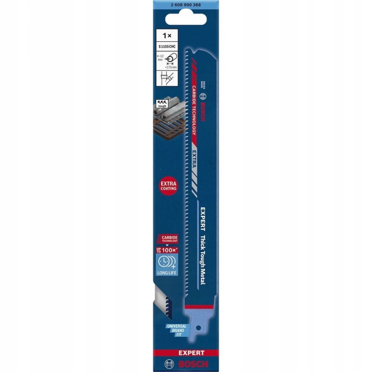 BOSCH 2608900368 Brzeszczot EXPERT S1155 CHC 225mm 1szt. do twardej stali