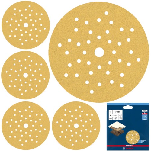 Papier ścierny EXPERT C470 P40 125mm 5szt. Bosch