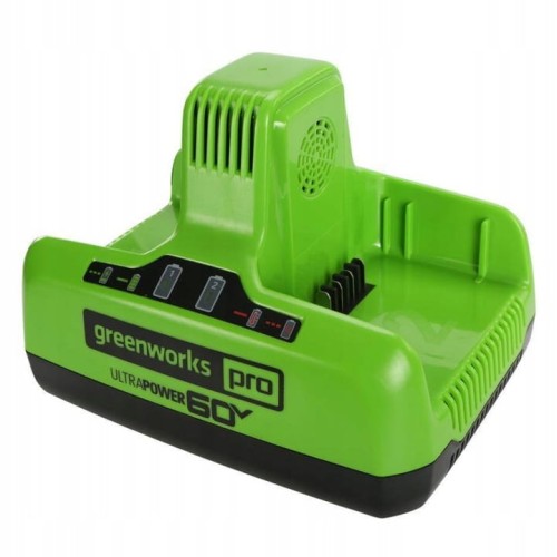 GREENWORKS 60 V ładowarka 6 A dual slot G60x2UC6
