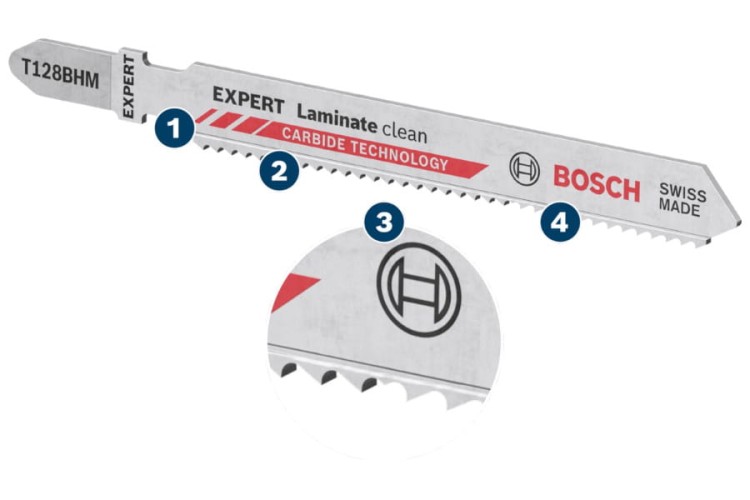 Brzeszczot do wyrzynarek Bosch Expert 'Laminate clean' T 128 BHM