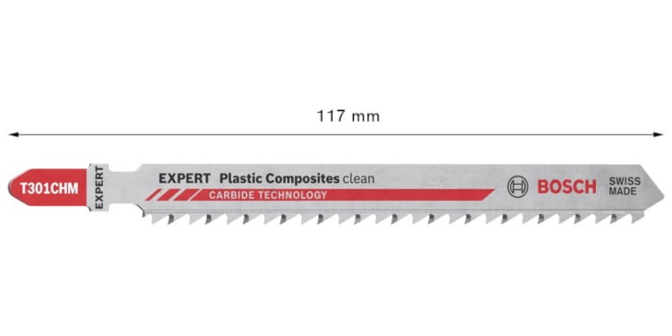 Brzeszczot do wyrzynarek Bosch Expert 'Plastic Composites Clean' T 301 CHM