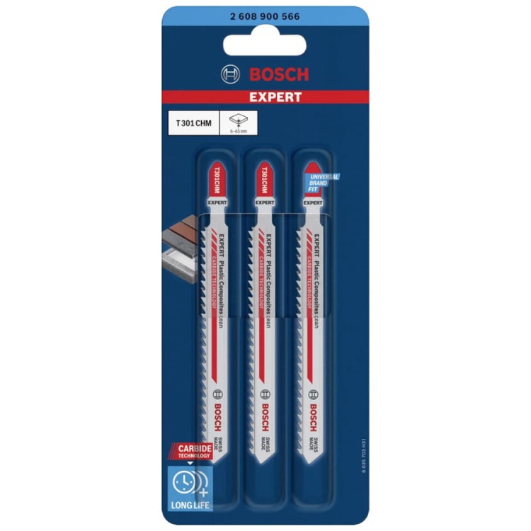 Opakowanie brzeszczoty do wyrzynarek 117mm Expert 'Plastic Composites Clean' T 301 CHM
