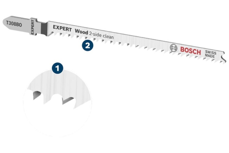 Brzeszczot do wyrzynarek Bosch Expert 'Wood 2-side clean' T 308 BO 2608900554