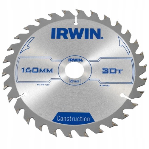 IRWIN 1897192 Tarcza do drewna 160x20mm 30z
