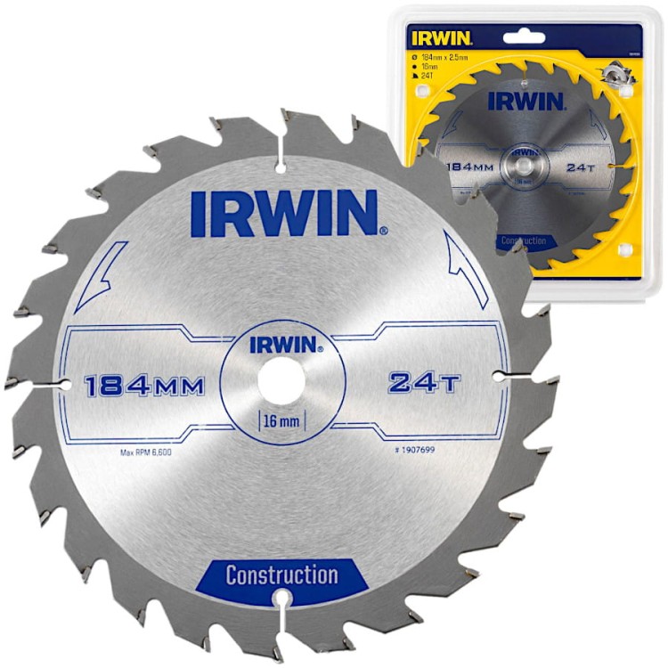 IRWIN Tarcza do drewna 184 x 16mm 24z
