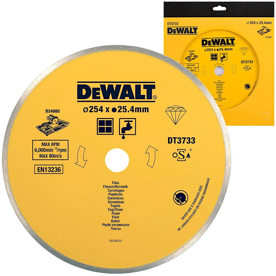 DEWALT DT3733 Tarcza diamentowa do płytek 254 x 25.4mm