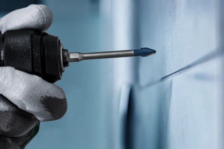 Zastosowanie wiertła do płytek Bosch Expert HEX-9 HardCeramic