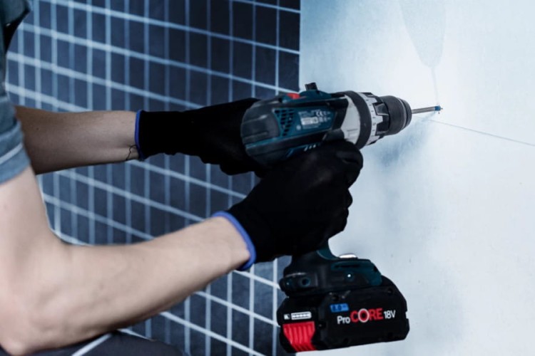 Zastosowanie wiertła do płytek Bosch Expert HEX-9 HardCeramic