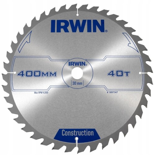 IRWIN 1897347 Tarcza piła do drewna 400x30mm 40z