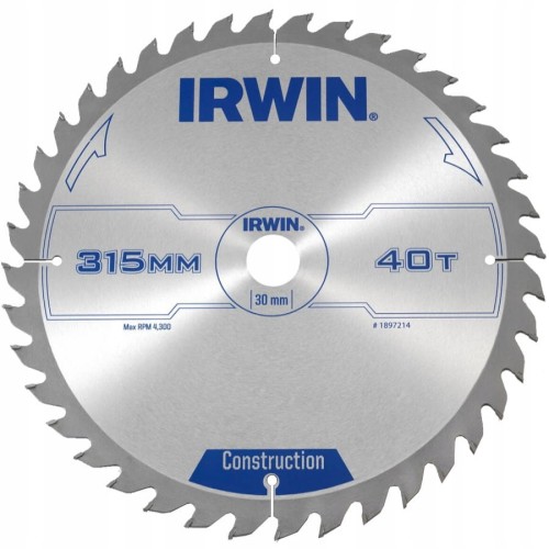 IRWIN 1897214 Tarcza piła do drewna 250x30mm 24z