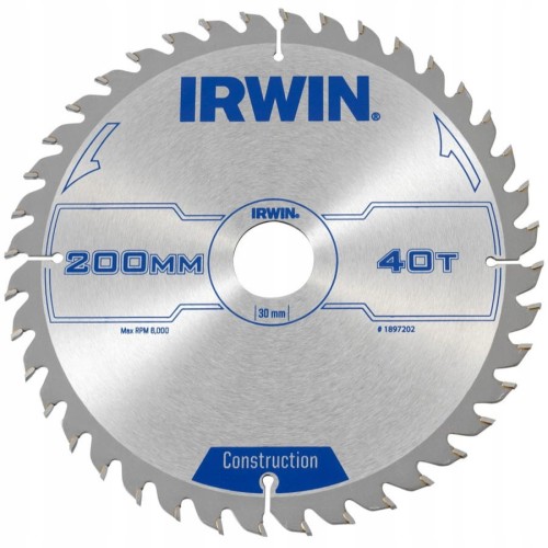 IRWIN 1897202 Tarcza piła do drewna 200x30mm 40z
