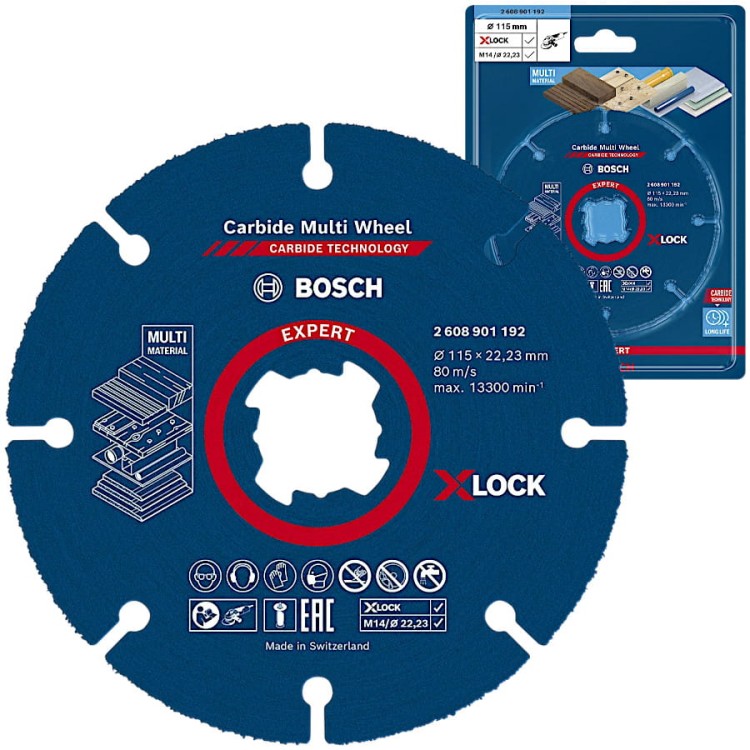 BOSCH Tarcza tnąca 115 x 22.23mm Expert Carbide Multi Wheel