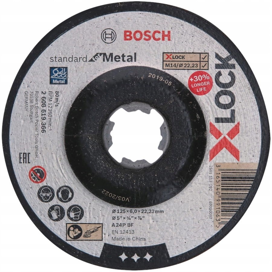 BOSCH 2608619366 Tarcza szlifierska 125mm Expert X-LOCK