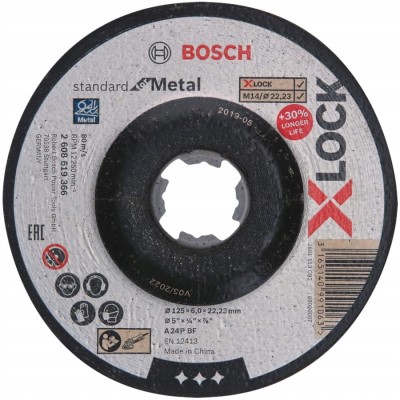 BOSCH 2608619366 Tarcza szlifierska 125mm Expert X-LOCK