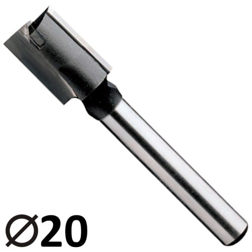 CMT 174.200.11 Frez prosty wiercący do drewna D=20 I=20 L=70 S=8