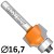 CMT 938.167.11 Frez trzpieniowy zaokrąglający 8mm