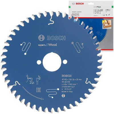 BOSCH Tarcza pilarska Expert for Wood 165 x 30mm 48z
