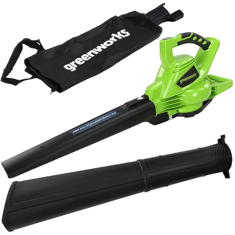 GREENWORKS GD40BV Dmuchawa / Odkurzacz do liści 2w1 40V "body"