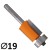 CMT 906.191.11 Frez prosty z dolnym łożyskiem 19mm