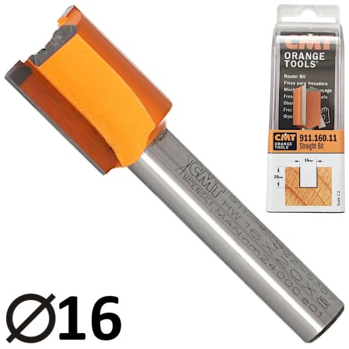 CMT 911.160.11 Frez trzpieniowy prosty 8 x 16mm