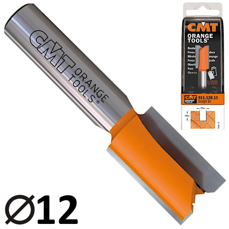 CMT 911.120.11 Frez trzpieniowy prosty 8 x 12mm