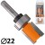 CMT 911.220.11B Frez trzpieniowy prosty z górnym łożyskiem 8 x 22mm