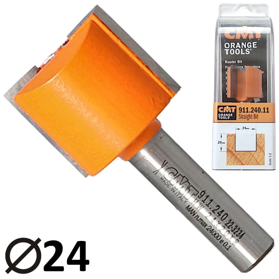 CMT 911.240.11 Frez trzpieniowy prosty 8 x 24mm