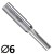 CMT 912.560.11 Frez prosty monolityczny do drewna 6mm