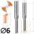 CMT 912.060.11 Frez prosty do drewna HM D=6 I=25,4 L=60S=8