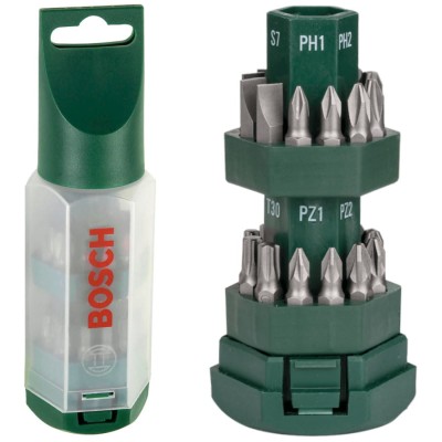 BOSCH Zestaw bitów Ph Pz Torx uchwyt 25el.