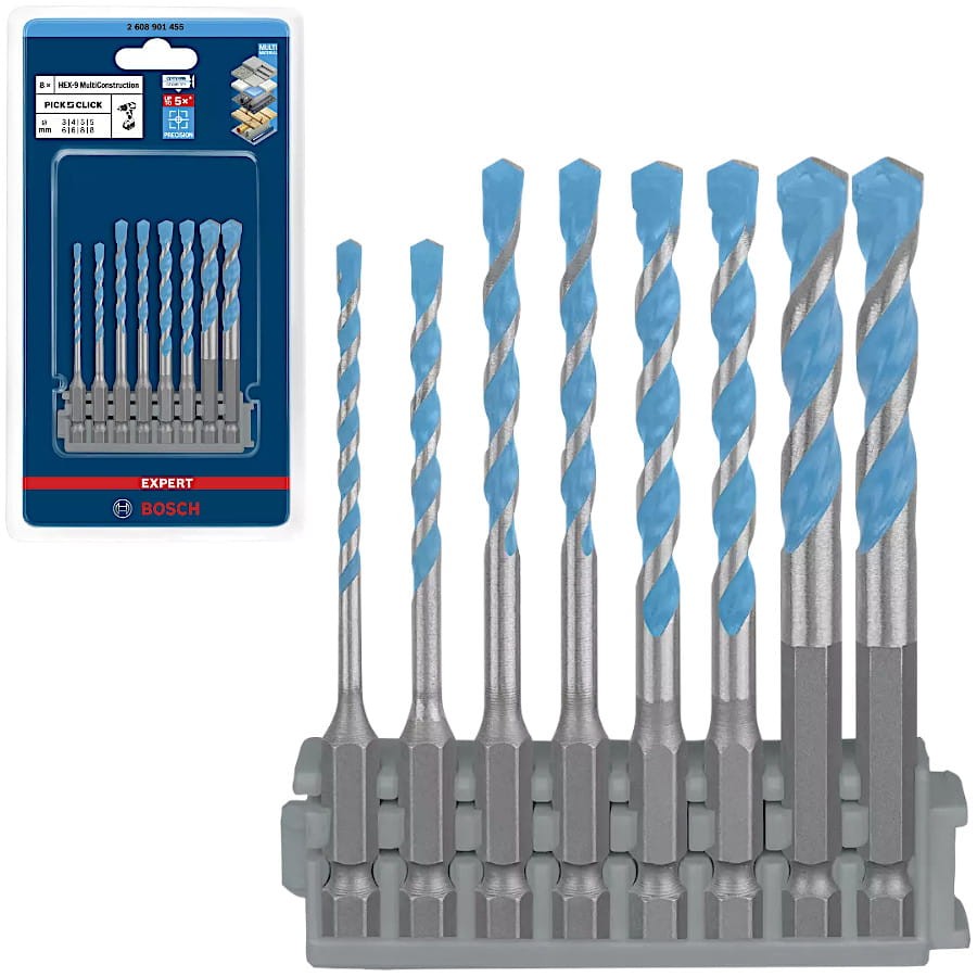 BOSCH Zestaw wierteł wielozadaniowych 3-8mm 8szt.