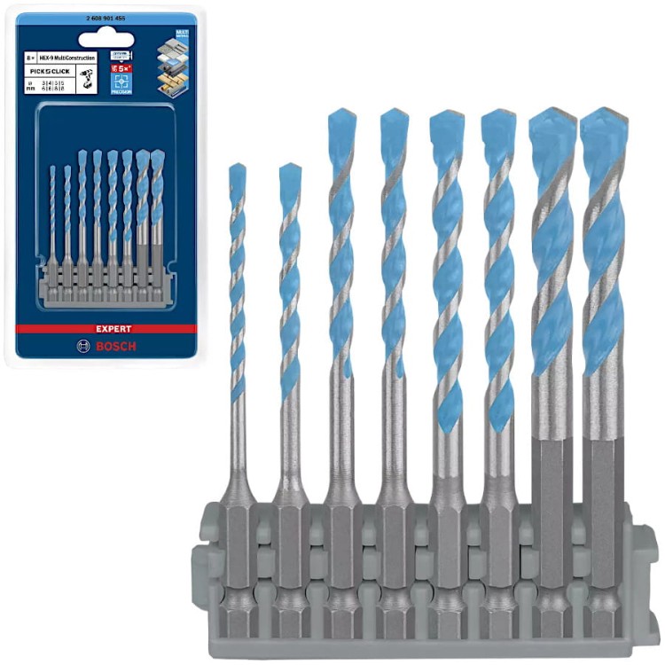 BOSCH Zestaw wierteł wielozadaniowych 3-8mm 8szt.