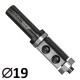 CMT 657.991.11 Frez prosty na płytki wymienne 19mm z dolnym łożyskiem