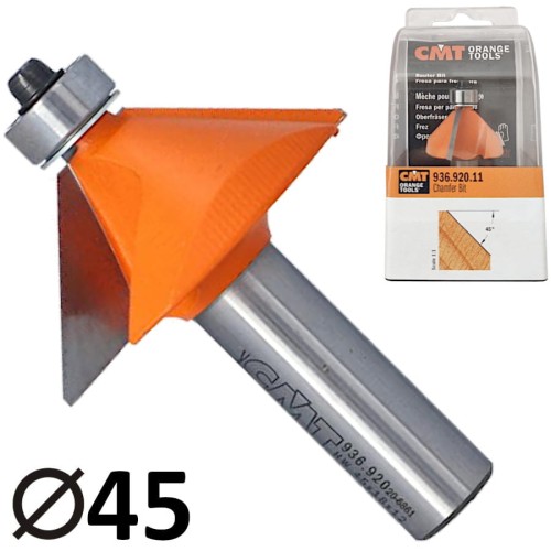 CMT 936.920.11 Frez do ukosowania 12 x 45mm 45° HM