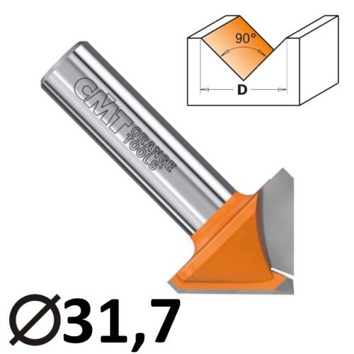CMT 915.317.11 Frez bruzdujący 31,7mm 90°