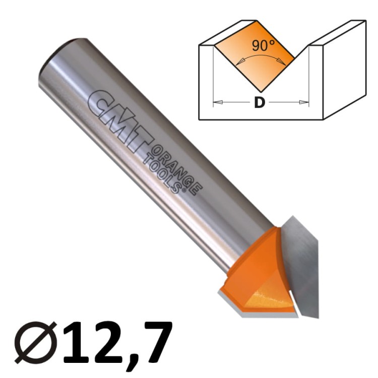 CMT 915.127.11 Frez bruzdujący 12,7mm 90°
