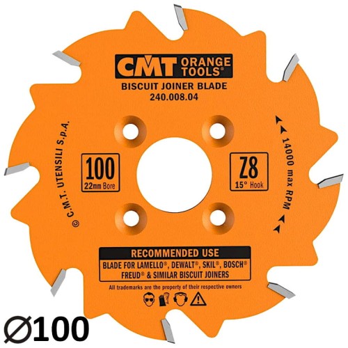 CMT 240.008.04 Frez notujący do lamelek 100x22mm