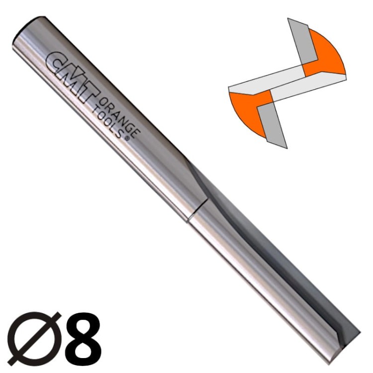 CMT 712.080.11 Frez trzpieniowy prosty HM 8mm