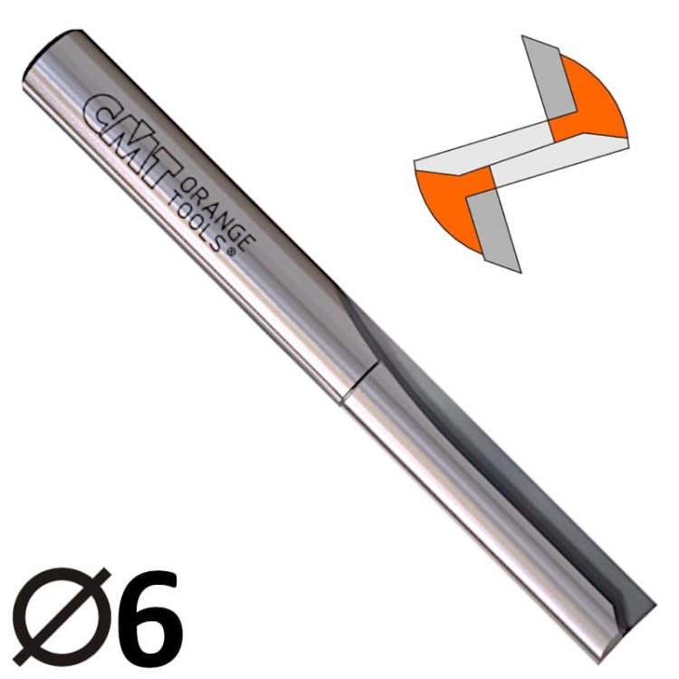 CMT 712.060.11 Frez trzpieniowy prosty HM 6mm