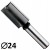 CMT 177.240.11 Frez prosty wiercący do drewna D=24 I=35 L=90 S=12