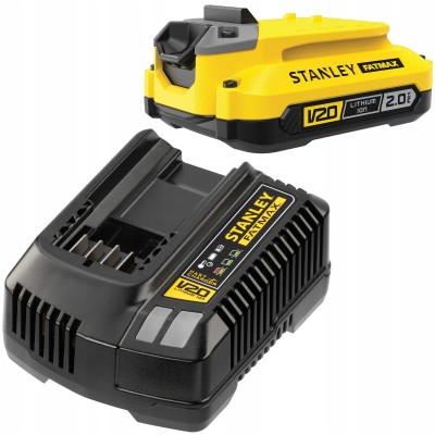 Szybka ładowarka Stanley + akumulator 2Ah 18V V20