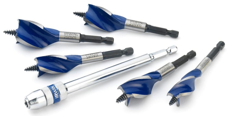 Wiertła do drewna Blue Groove 6x 16-25mm 6el Irwin