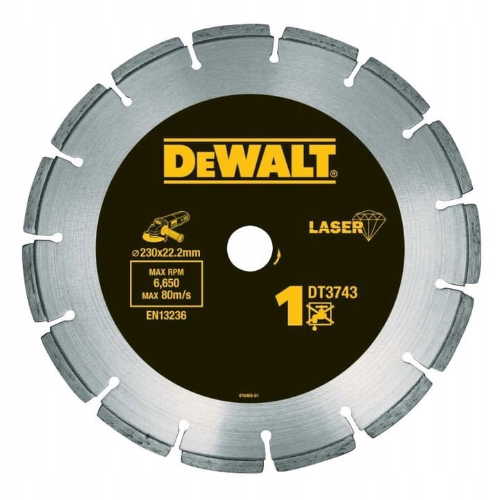DEWALT DT3743 Tarcza diamentowa do betonu 230 x 22.2mm