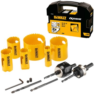 DEWALT DT90358 Zestaw otwornic bi-metalowych Extreme 10el.