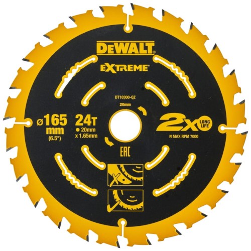 DEWALT DT10300 tarcza do drewna piła 165x20mm