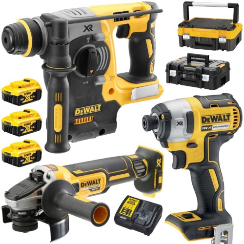 DEWALT DCK305P3T Zestaw 3 elektronarzędzi 18V + 3x 5.0Ah + 2x TSTAK