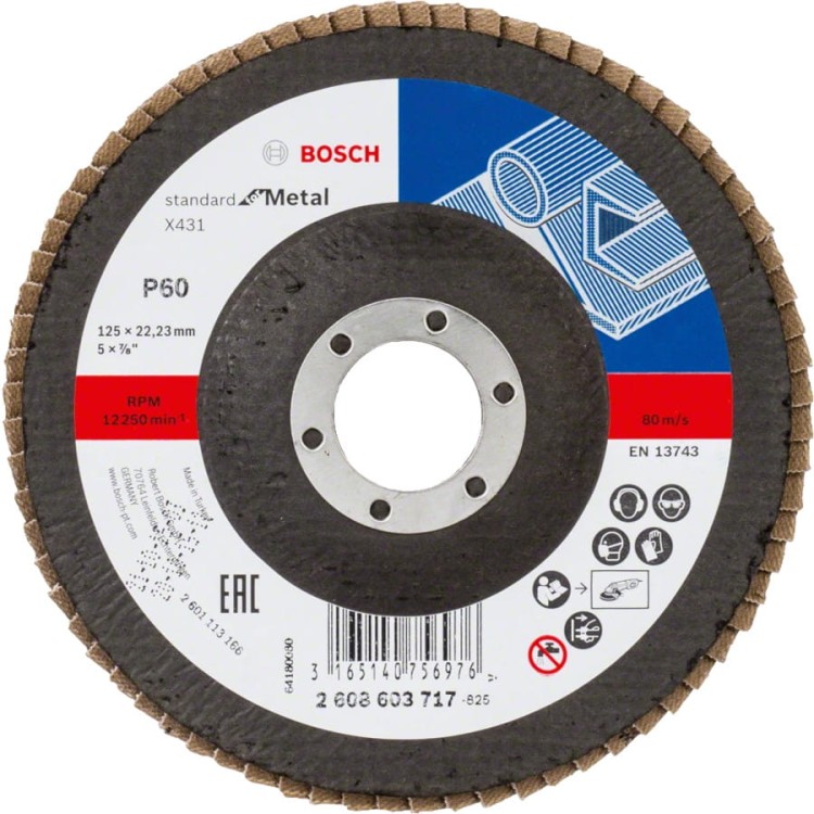 Tarcza listkowa 125mm z serii Standard for Metal Bosch