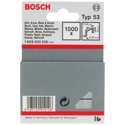 BOSCH Zszywki typ 53 6mm 1000szt.